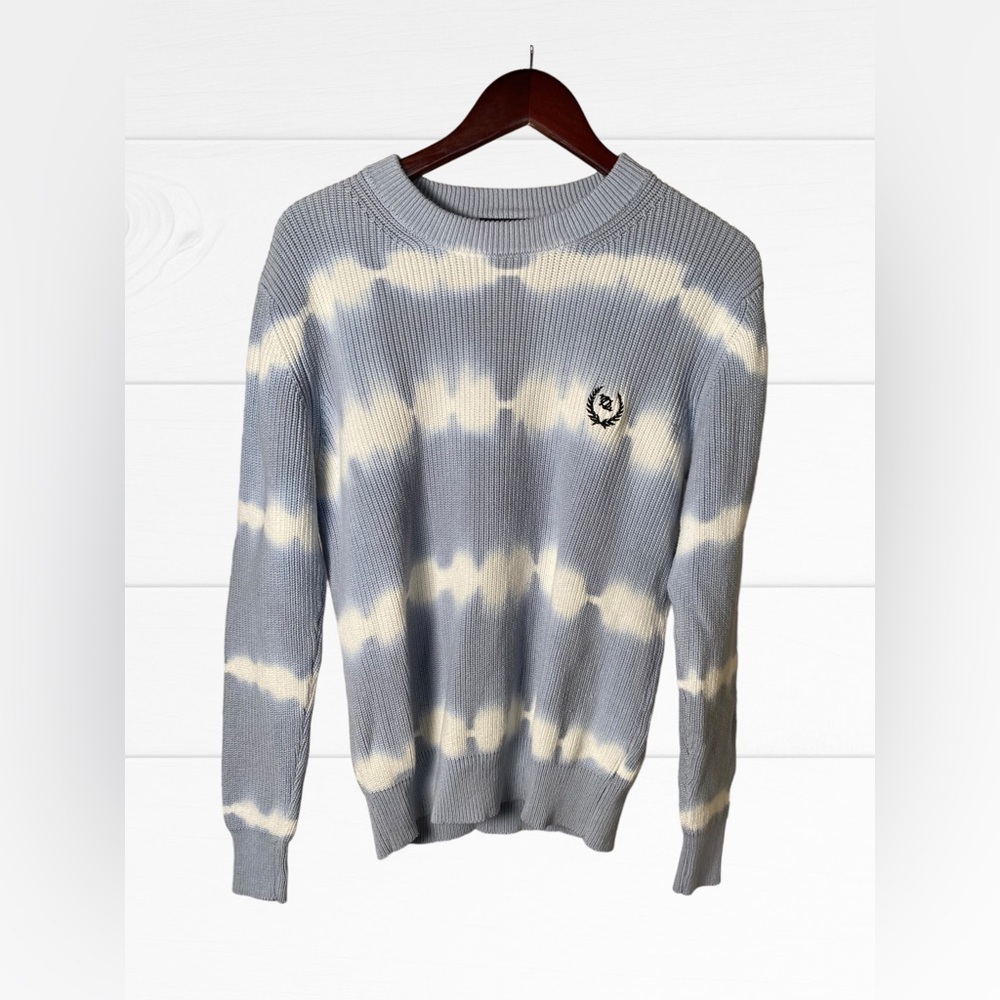 704 Shop Process™ Tie-Dye Premium Sweater - Skyride/White Medium *unisex